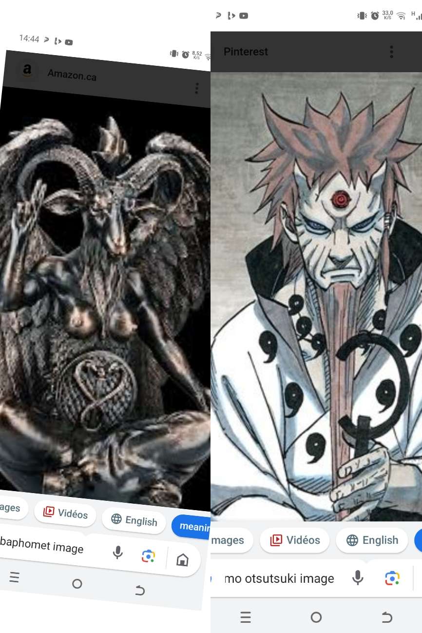 Putain qui savait que kaguya dans Naruto correspond &agrave; la d&eacute;esse de la lune entit&eacute; v&eacute;n&eacute;r&eacute; dans le domaine satanique et que hagoromo dans Naruto est l instaurateur de la paix dans le monde ninja et c est comme baphomet (demon a t&ecirc;te de bouc repr&eacute;sentent la forme supr&ecirc;me de diable ?