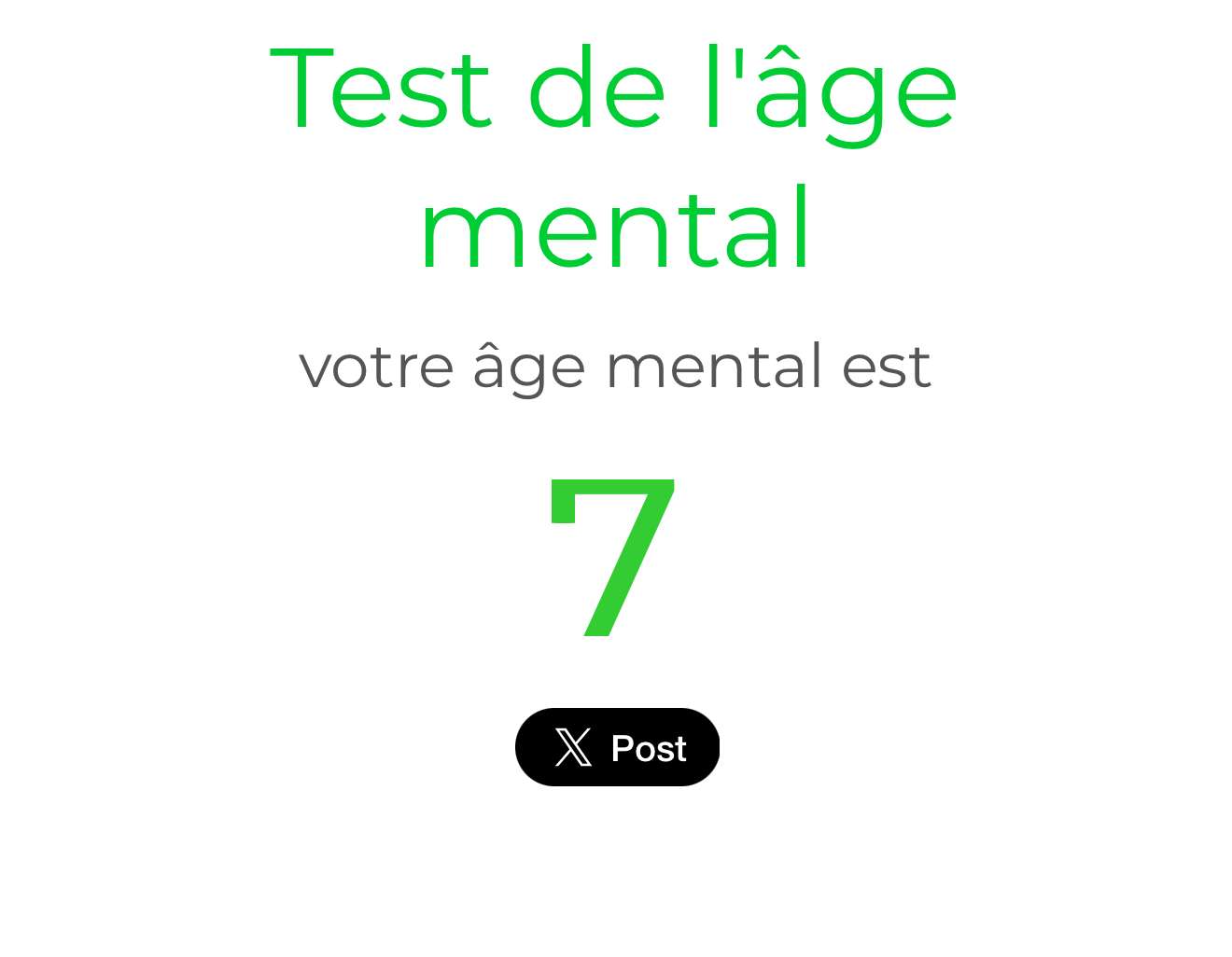 ptdrrrr wesh montrez vos resultats
https://fr.mymentalage.com/