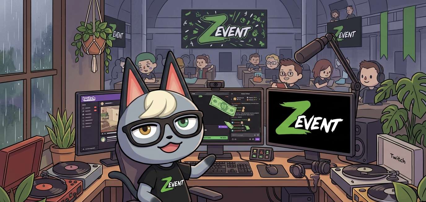 Salut, hier soir, on m'avait invit&eacute; au Zevent pour la derni&egrave;re soir&eacute;e. C'&eacute;tait inoubliable et rempli d'ambiance. J'ai ador&eacute; la g&eacute;n&eacute;rosit&eacute; des viewers qui faisait des dons aux streamer pour que l'argent parte pour les associations.