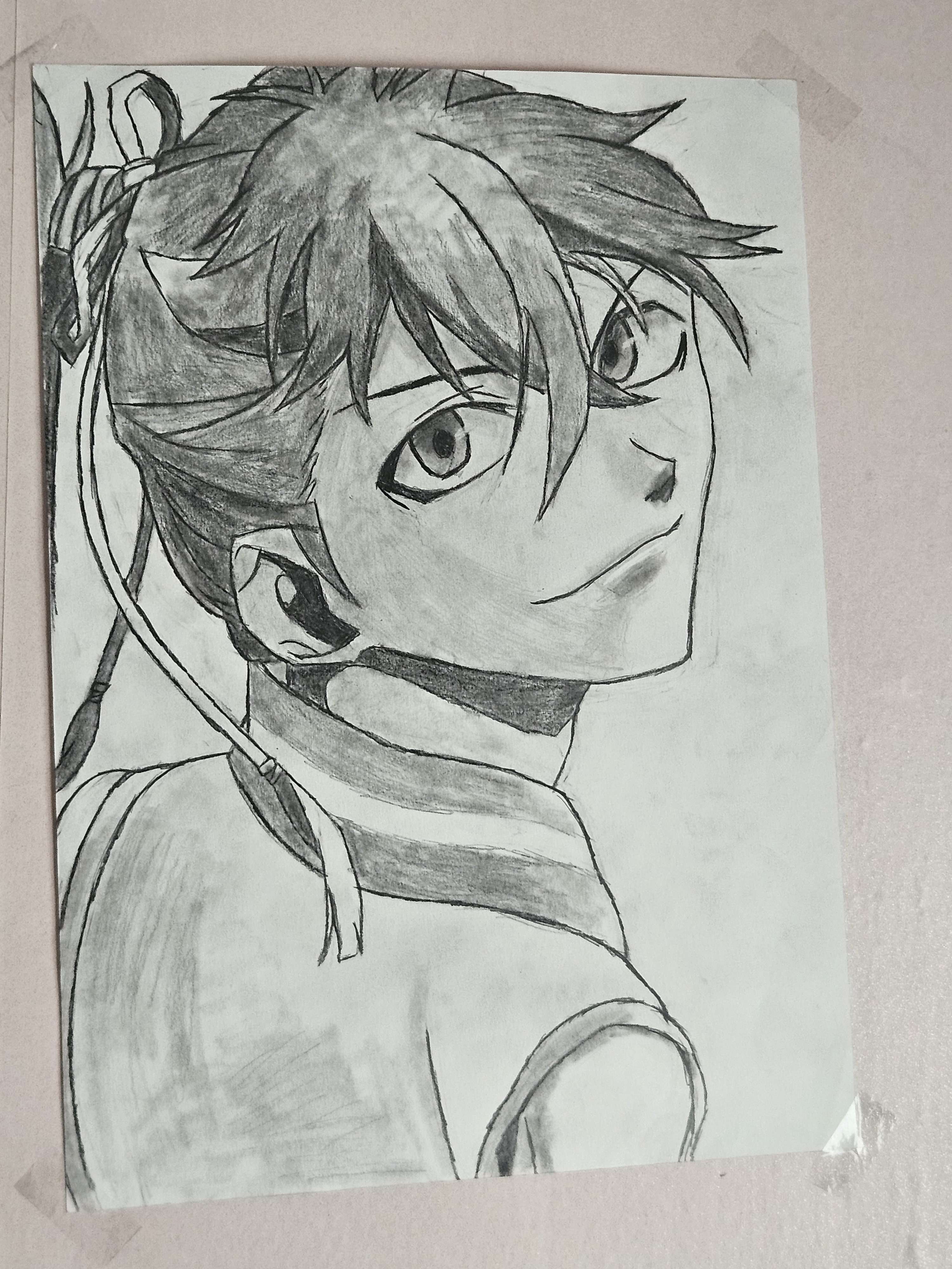 4h de dessin (ceux qui reconnaissent le personnage, manifestez-vous dans les commentaires 😄)