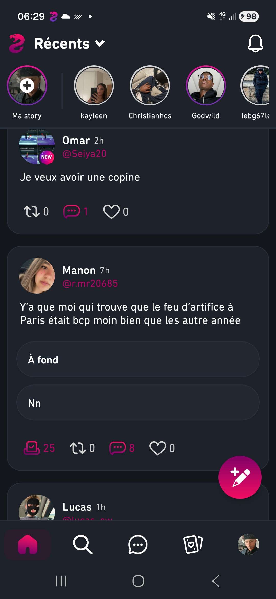 💀 mon sonda qui bug a mort il me met des post al&eacute;atoire comme ma vie alors que j'ai bien mis le filtre r&eacute;cent