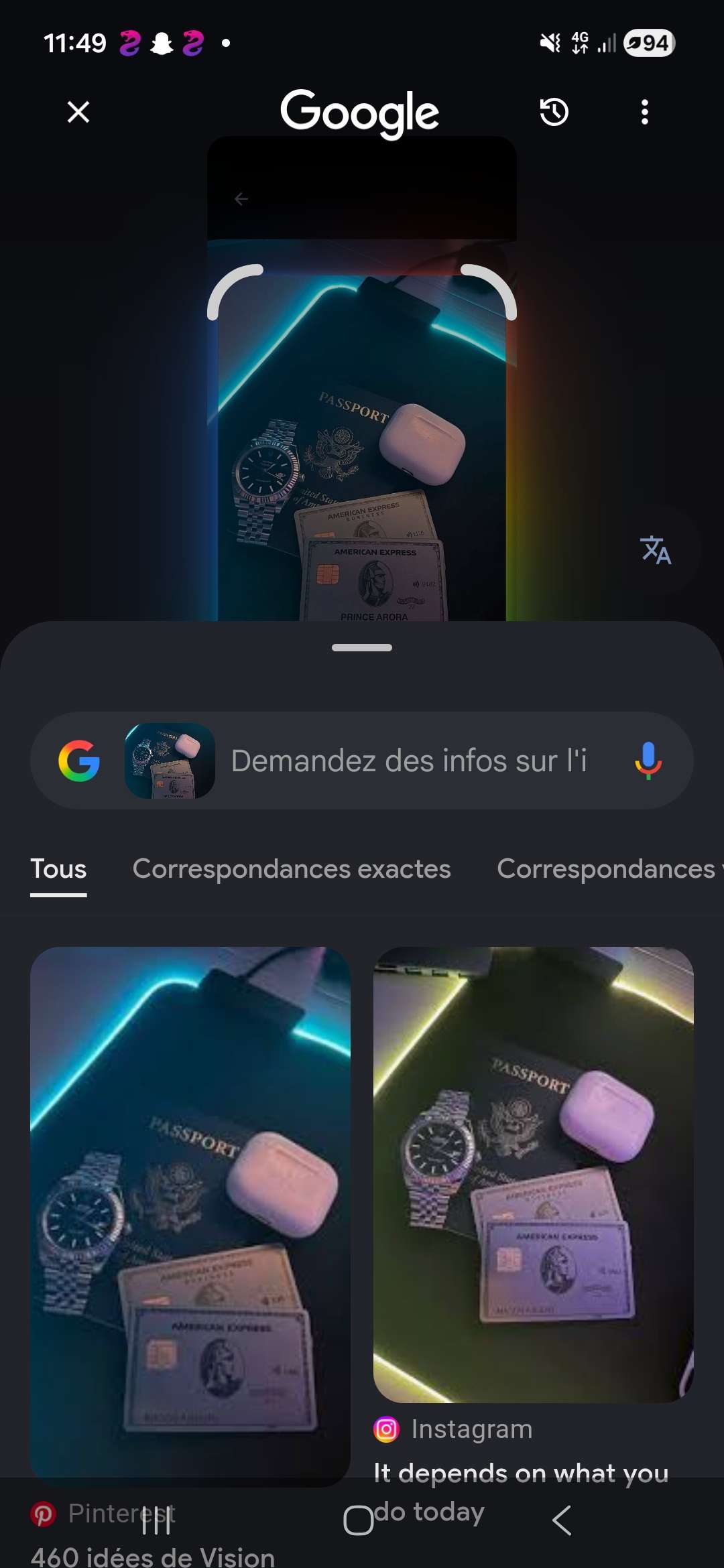 Les gens qui mettent des photos printerest ... sachez qu'on a l'option Google picture avec nous les samsungotien 😎