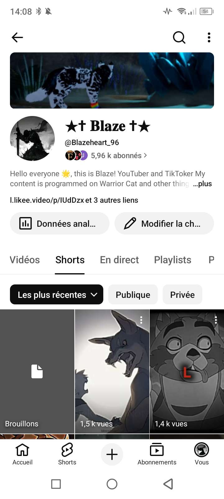 Bonjour je suis new sur cette application 
Je me pr&eacute;sente si sa vous int&eacute;resse 
J'aime dessin&eacute; 
Lire j'adore les film paranormaux comme the Conjuring paranormal activity 👌
J'aime faire des vid&eacute;os je &eacute;dit oui 
J'aime une s&eacute;rie de Roman Warrior cat JSP si yen a qui connaissent ;-; 
DCP je fais du contenu sur ytb et sur tiktok mais je suis au pause de vid&eacute;o pour des raisons personnelles 👍🫪 je vous montre ma cha&icirc;ne youtube en photo et si vous avez des questions bha je r&eacute;pondrai.
