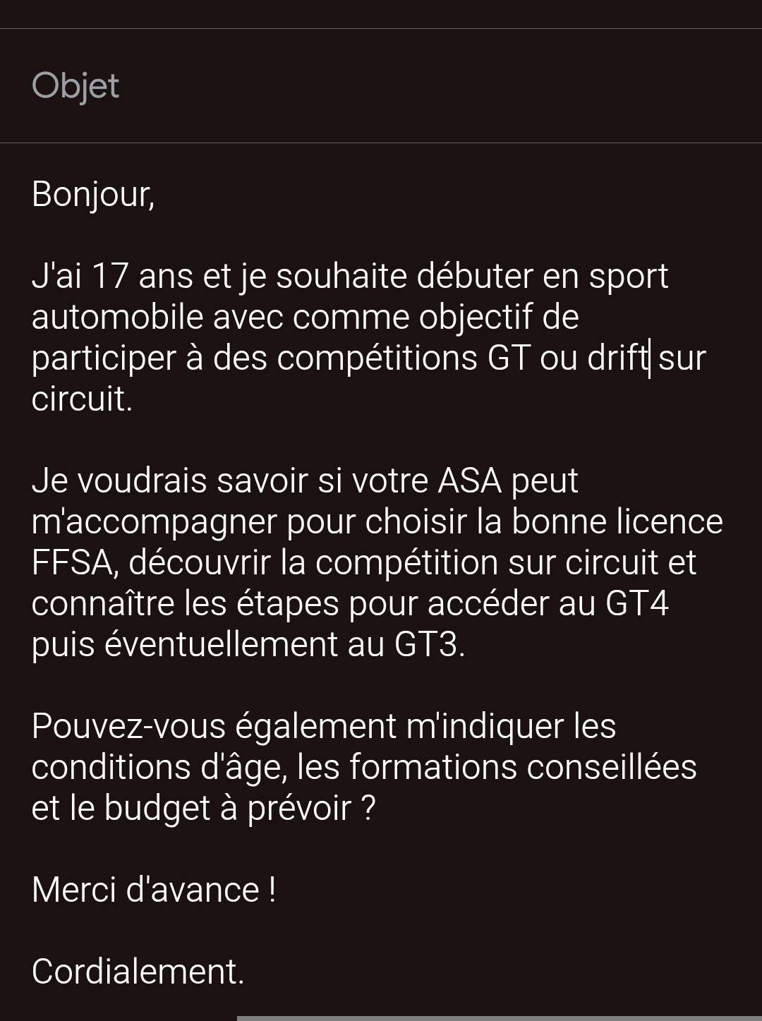 Jcrois bien que c'est un r&ecirc;ve depuis petit qui devient r&eacute;alit&eacute; (des gens qui s'y connaissent pour m'aider ?)