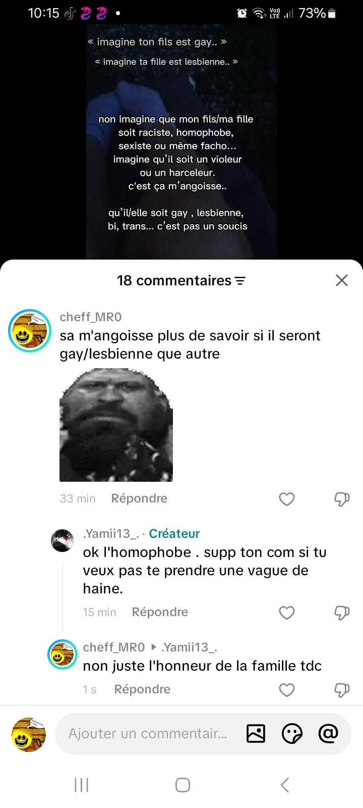 Bon une simple question sur la photo qui a raison ? Pas de haine c'est une exp&eacute;rience sociale
