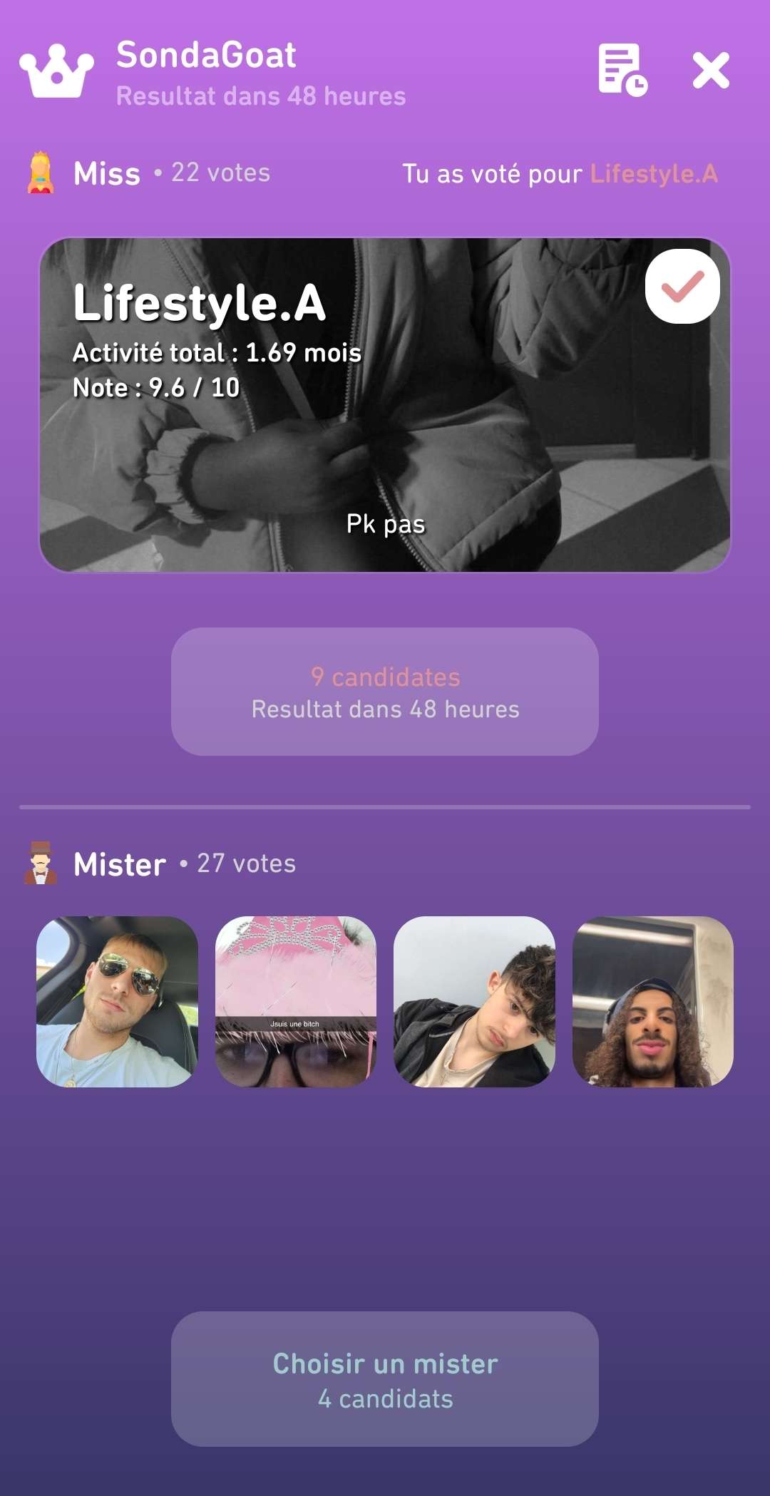 Je vote pour toi ma femme de pieds @Lifestyle24