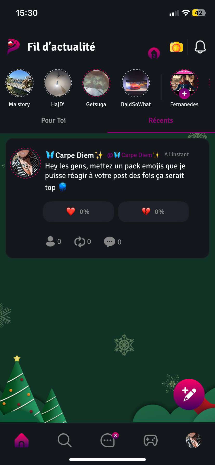 Pourquoi y&rsquo;a que mon post ? &Ccedil;a bug ou quoi ?