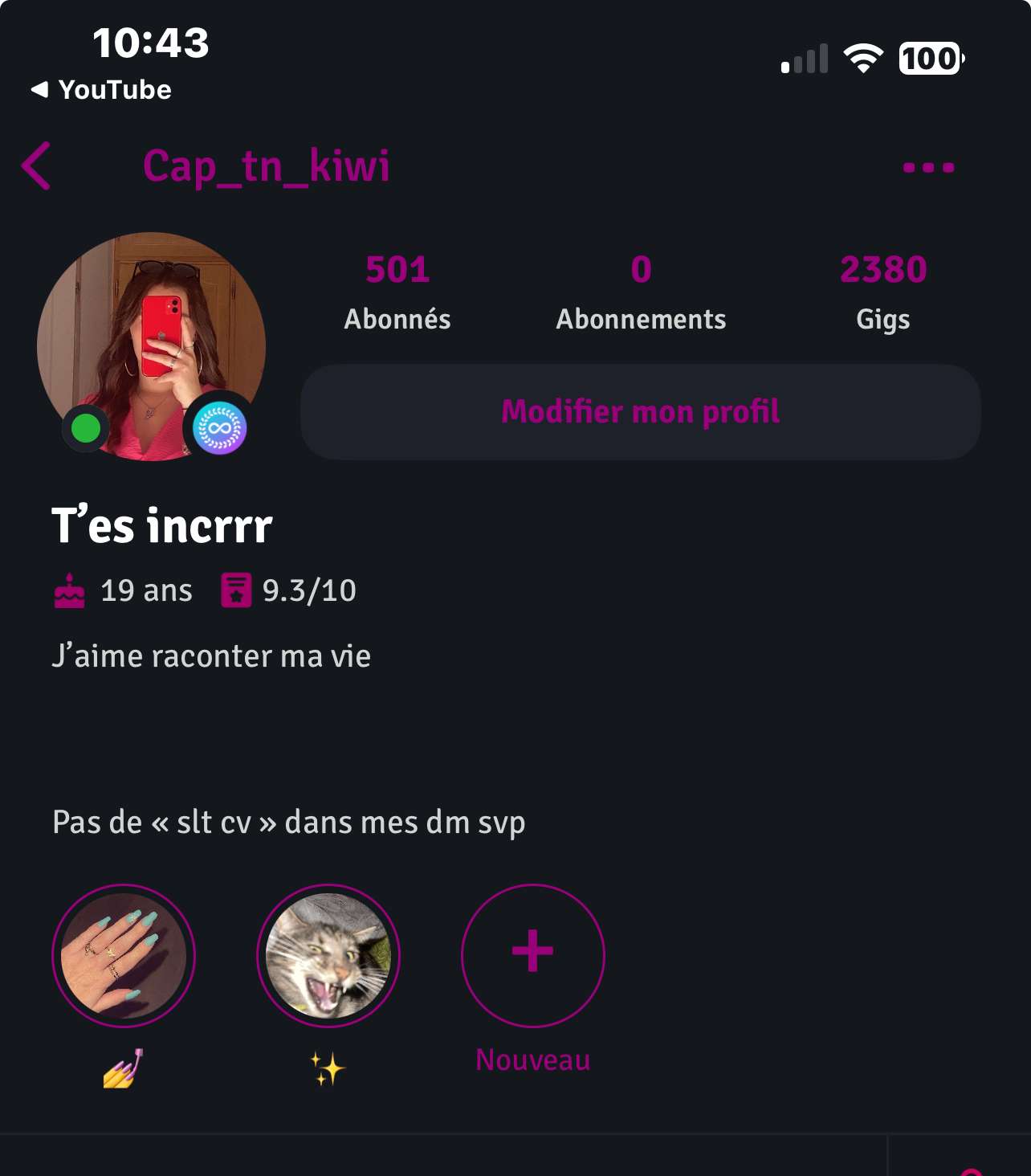 Y&rsquo;a pas quelqu&rsquo;un pour me unfollow ? Ou 9 personnes pour me follow please