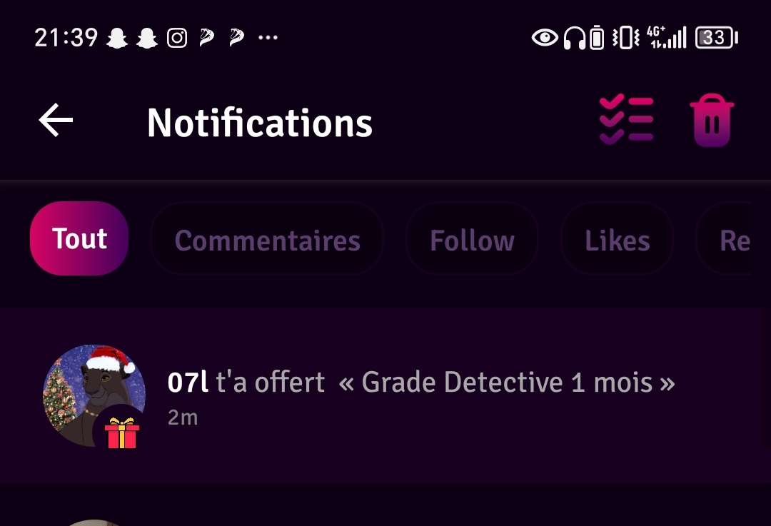 Pas tous les jours qu'on a ce genre de notif merciiii @07l 🙏🙏🙏
