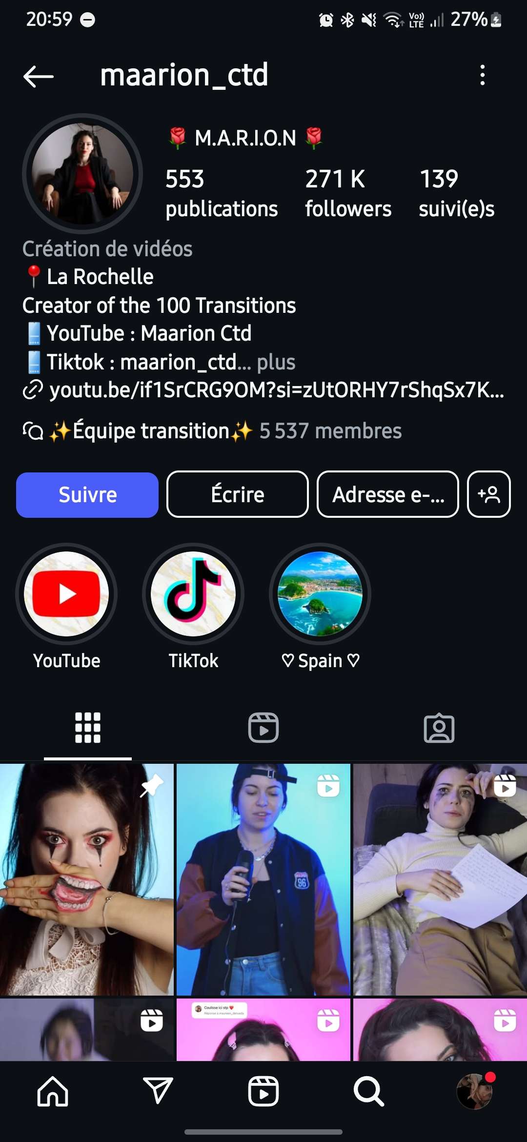 c elle, elle joue grv bien et elle est trop belle puis trop gentille et solaire j'ai kiffer la pi&egrave;ce de th&eacute;&acirc;tre gr&acirc;ce &agrave; elle