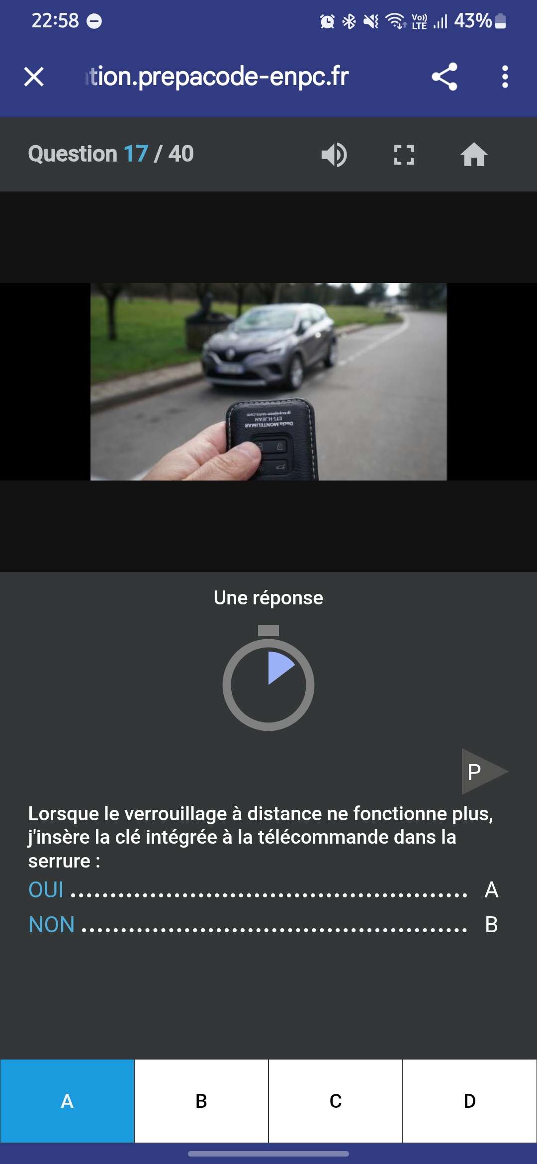 perso je met la cl&eacute; dans mon q et je cours en faisant des pirouettes